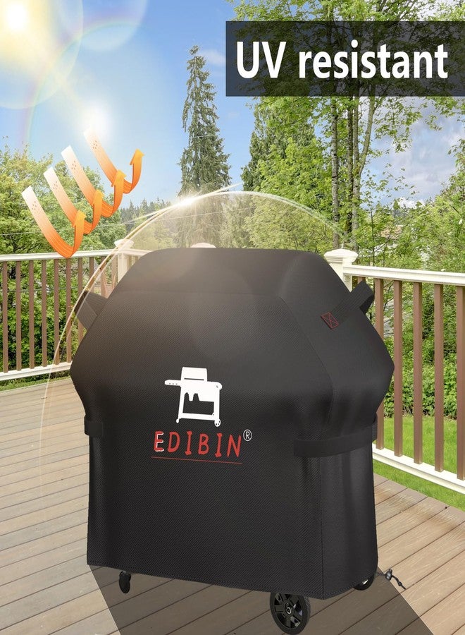 EDIBIN Grill Cover for Traeger Woodridge Pro Grill & Woodridge Elite Grill, BAC776 for Traeger TFB97JLH TFC97XLH Full Length Cover 600D Heavy Duty Waterproof,67" L x 27" W x 46" H - Image 4