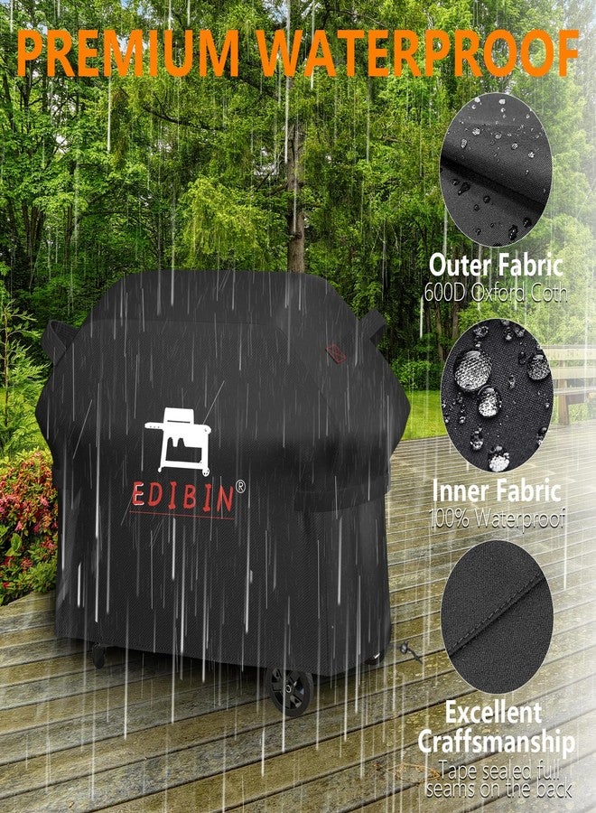 EDIBIN Grill Cover for Traeger Woodridge Pro Grill & Woodridge Elite Grill, BAC776 for Traeger TFB97JLH TFC97XLH Full Length Cover 600D Heavy Duty Waterproof,67" L x 27" W x 46" H - Image 3