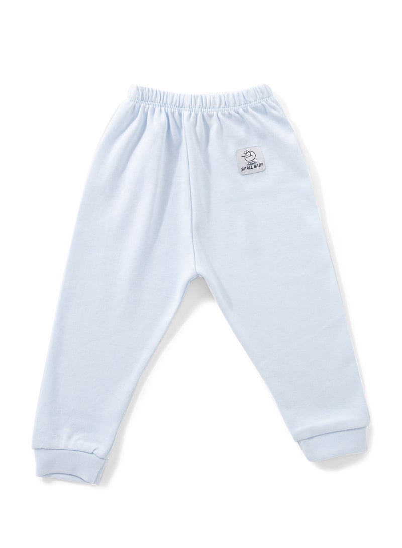 Small Baby Pack of 3 Plain Color Cotton Pants for Baby - Image 2