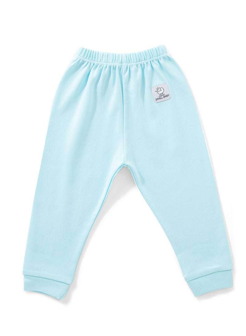 Small Baby Pack of 3 Plain Color Cotton Pants for Baby - Image 4