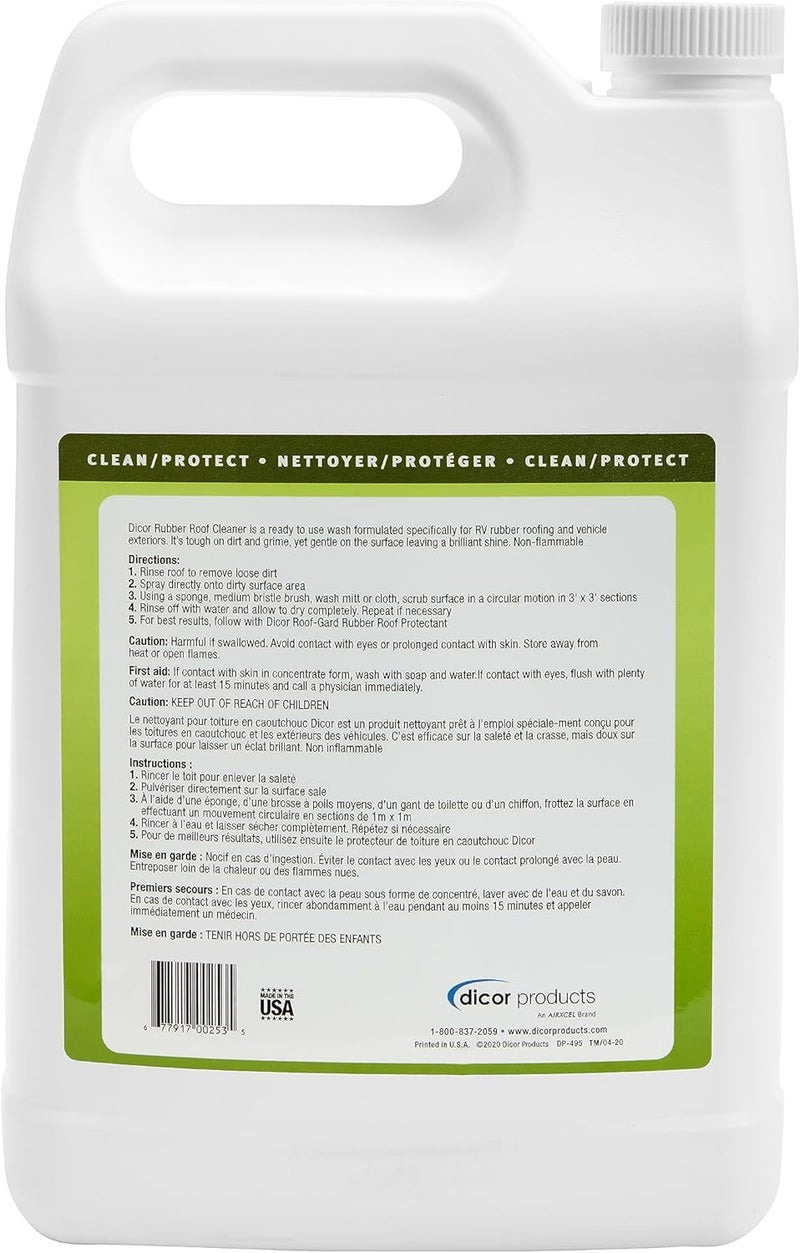 Dicor RP-RC-1GL Deep Cleaning Rubber RV Roof Cleanser Spray Refill - White, 1 Gallon - Image 2