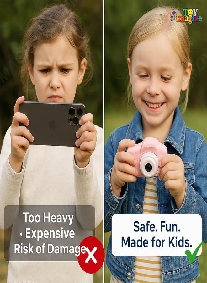 AiTechny Digital Camera for Kids, 1080P FHD Kids Camera with 32GB SD Card, 44MP Point and Shoot Digital Camera with 16X Zoom, Compact Small Vintage Camera Gifts (ai-cam-9) - Image 3