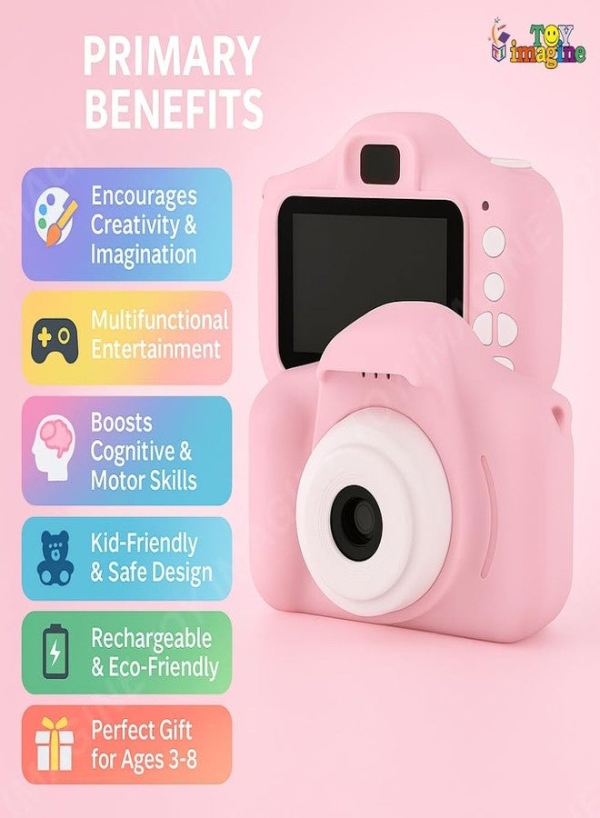 AiTechny Digital Camera for Kids, 1080P FHD Kids Camera with 32GB SD Card, 44MP Point and Shoot Digital Camera with 16X Zoom, Compact Small Vintage Camera Gifts (ai-cam-9) - Image 4