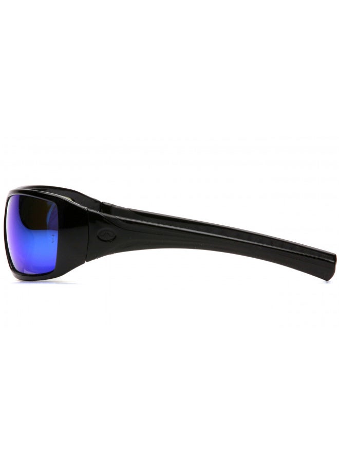 Pyramex Safety Pyramex Safety-SB5665D Goliath Safety Eyewear, Black Frame, Ice Blue Mirror Lens  - Image 3