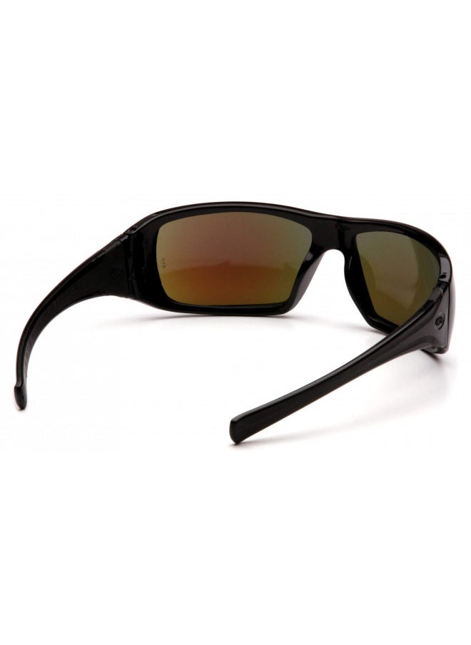 Pyramex Safety Pyramex Safety-SB5665D Goliath Safety Eyewear, Black Frame, Ice Blue Mirror Lens  - Image 4