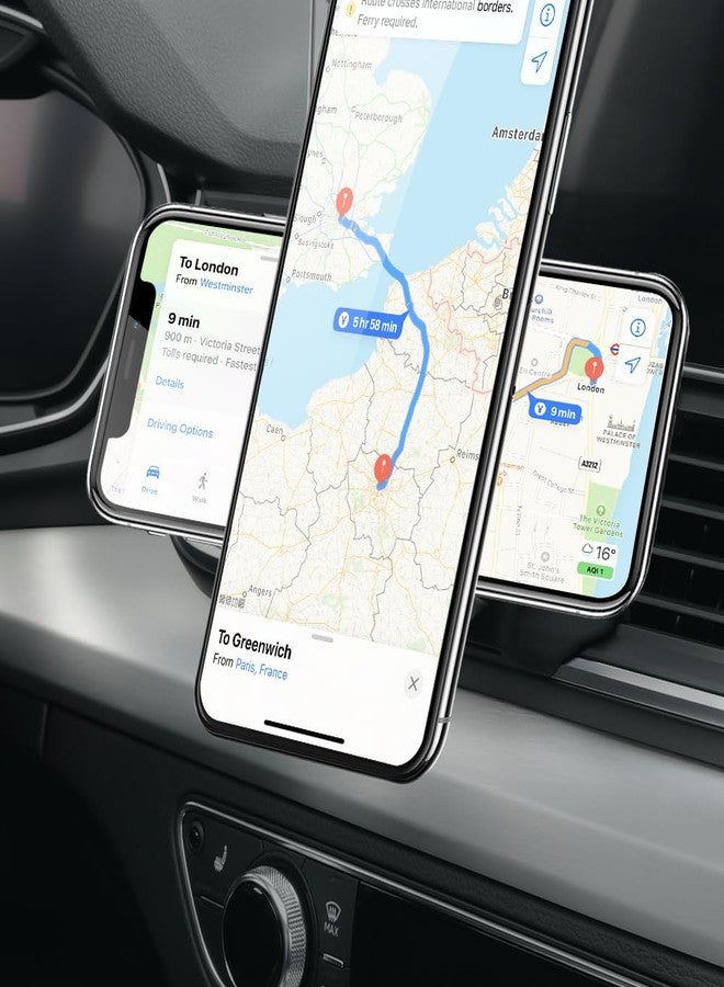 BEERTE fits for Magsafe Car Mount for Audi Q5 SQ5 2018-2024 [20 Strong Magnets] Magnetic Phone Holder for iPhone 17 16 15 14 13 12 MagSafe Case Car Air Vent Cell Phone Navigation Automobile Cradles - Image 4