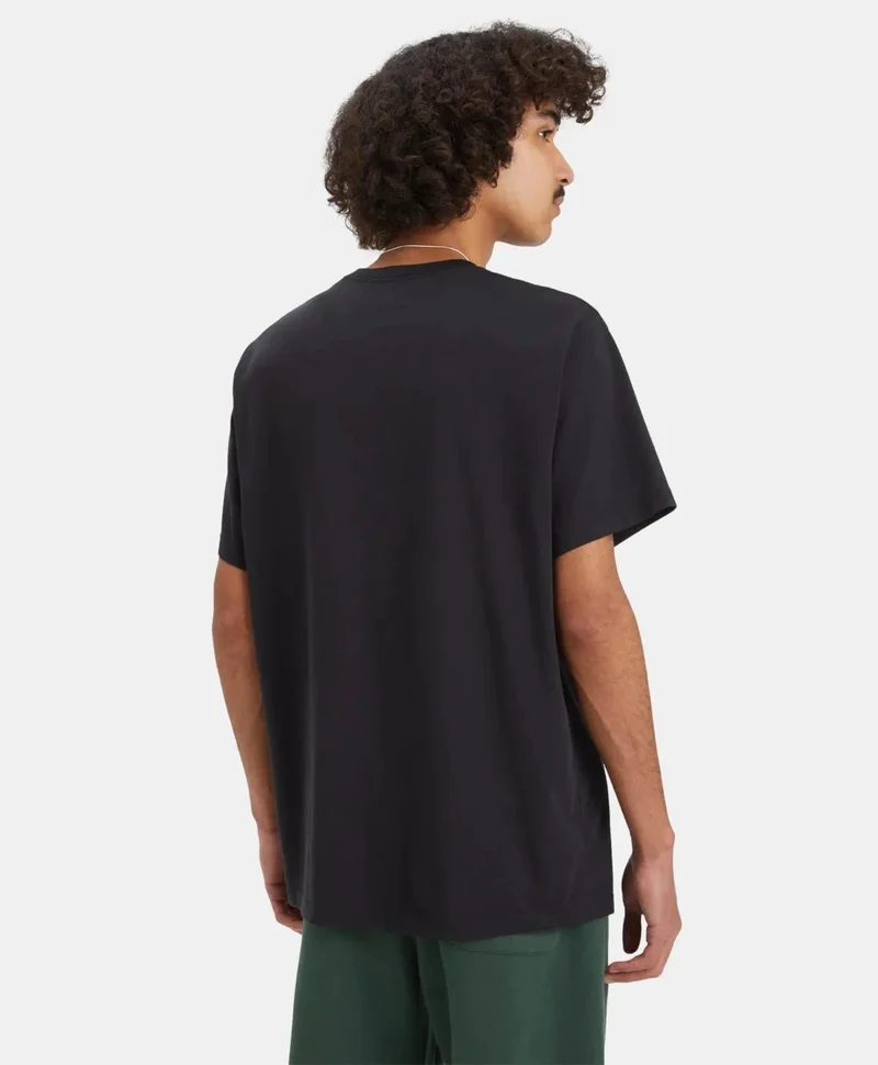 ليفايز تي شيرت بياقة دائرية بقصة مريحة