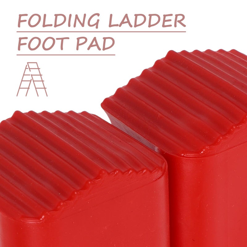 4Pcs Non Slip Ladder Feet Caps Thickened Plastic Protective Covers For Folding Ladder Replacement Pads - Image 4