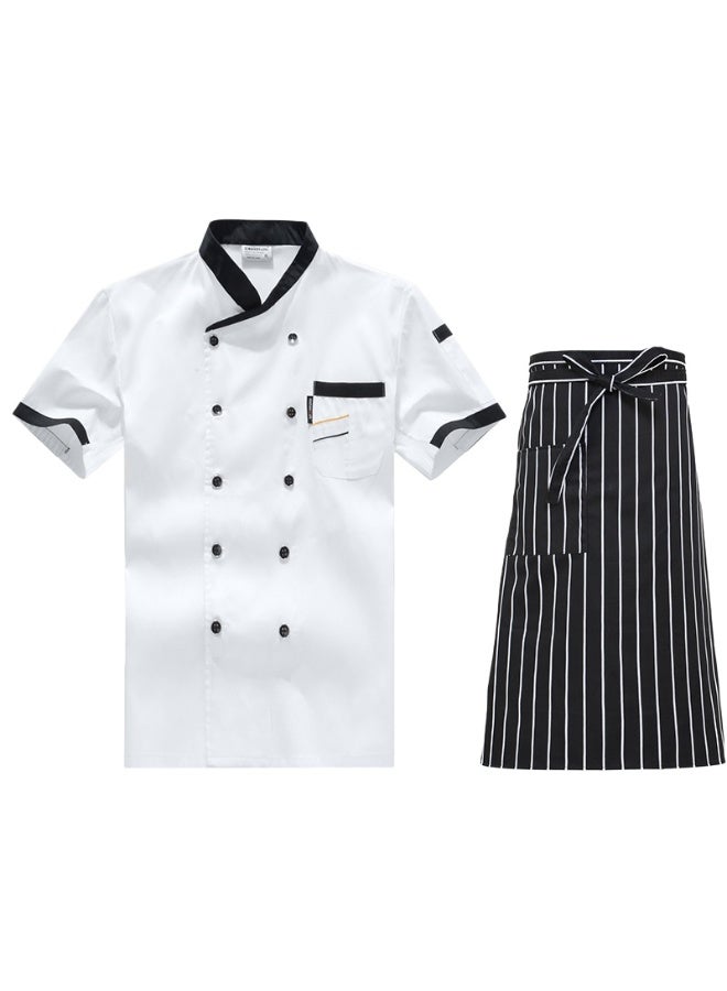 KUYING New Chef Workwear Top+Apron Set - Image 1