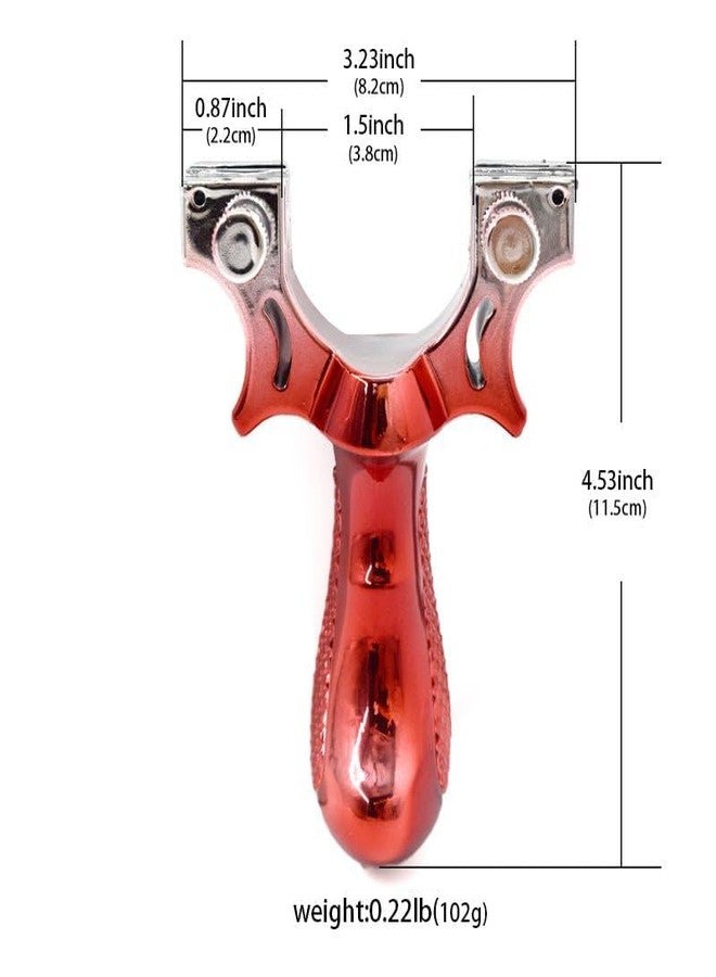 Trade Globe Adjustable Laser Guided Slingshot Gulel | Professional Rubber Band Catapult for Outdoor Fun & Recreational Toy Set for Beginners Kids & Adults - Red - Image 3
