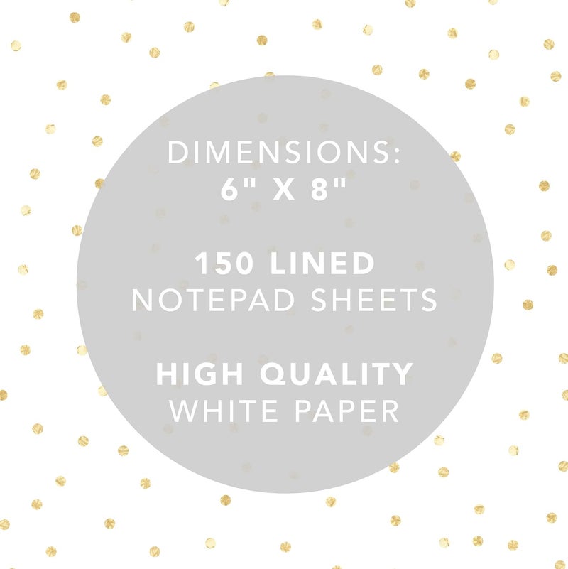Graphique Large Notepad, Chambray - Notepad with 150 Tear-Off Sheets, 6" x 8" - Perfect for Lists, Notes, and More (LNP162) - Image 4