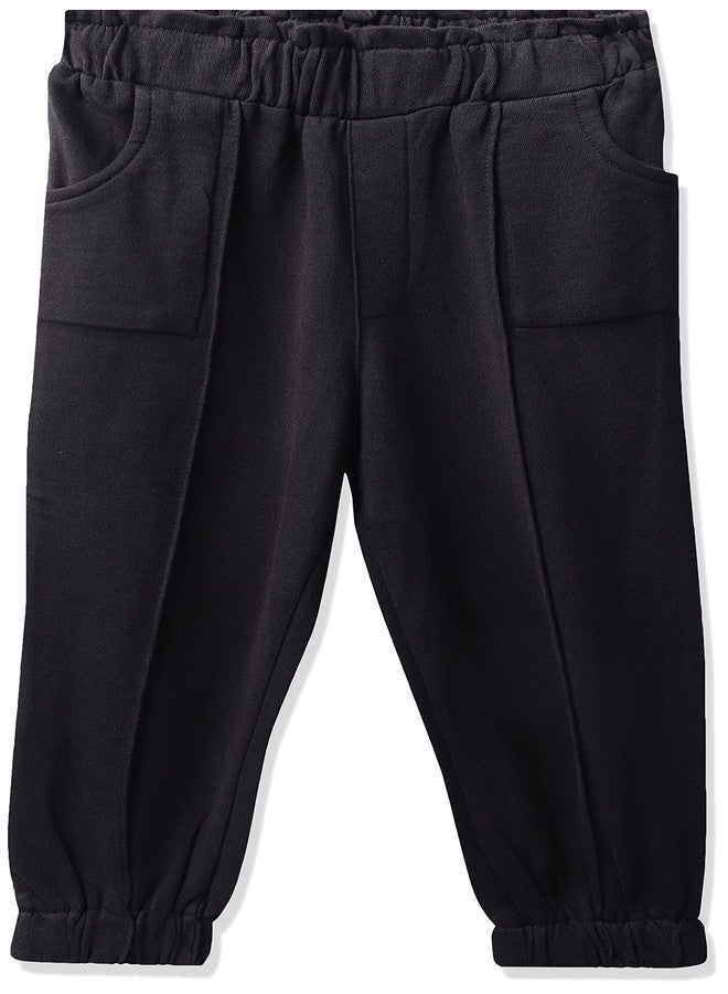 Biba سروال جوجر قطن أسود عرقي للفتيات من بيبا (المقاس_3) - Image 1