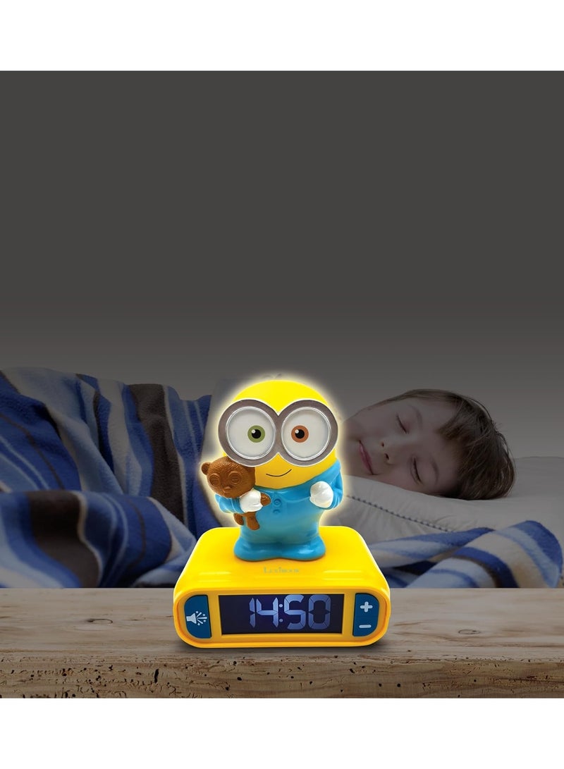 ليكسيبوك معجم ساعة منبه مينيونز مع إضاءة ليلية بتصميم ثلاثي الأبعاد - Image 4