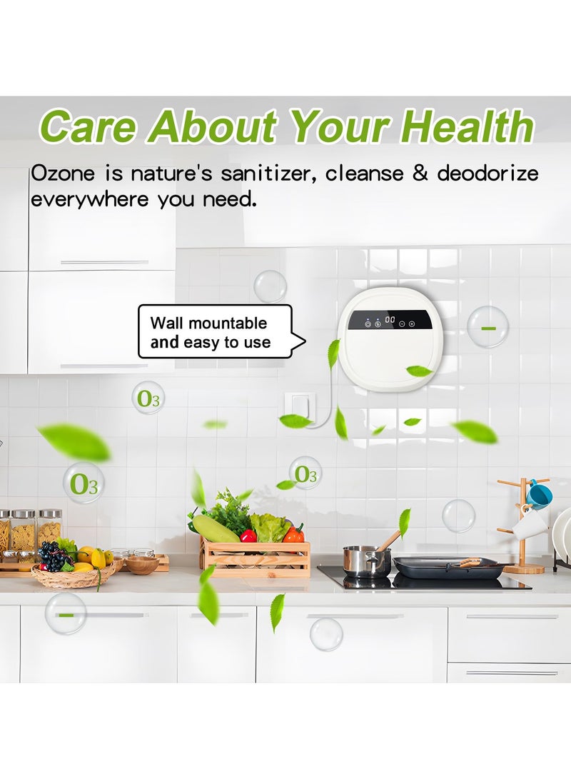 SYOSI Ozone Generator for Water, Air Purifier Household Negative Ion Purifier, Multipurpose Fruit and Vegetable Meat Cleaning Ozone Machine, Remove Odor for Home and Car, with 12V Converter, 600mg/h - Image 3