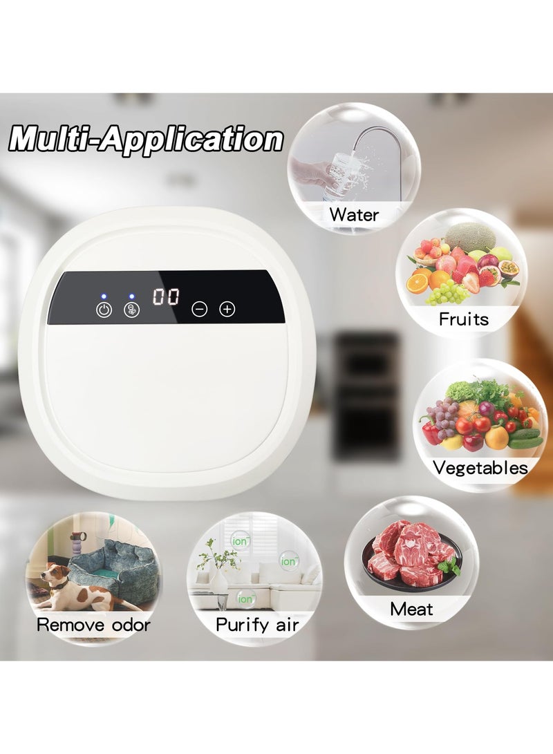 SYOSI Ozone Generator for Water, Air Purifier Household Negative Ion Purifier, Multipurpose Fruit and Vegetable Meat Cleaning Ozone Machine, Remove Odor for Home and Car, with 12V Converter, 600mg/h - Image 2