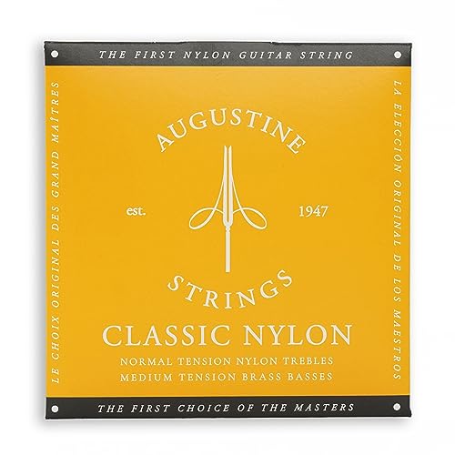 Augustine Strings Classic Gold - Medium Tension Classical Guitar Strings - The Original Nylon String - 1 Set - Image 1