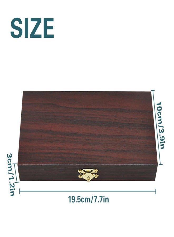 JINGHANGER 2 PCS Wooden Lockable Currency Tray, Metal Cash Box Single Row Currency Tray Money Organizer for Cash Money Storage Box with Lid Money Saving Organizer Cash Organizer Money Gift Box Organizer - Image 2