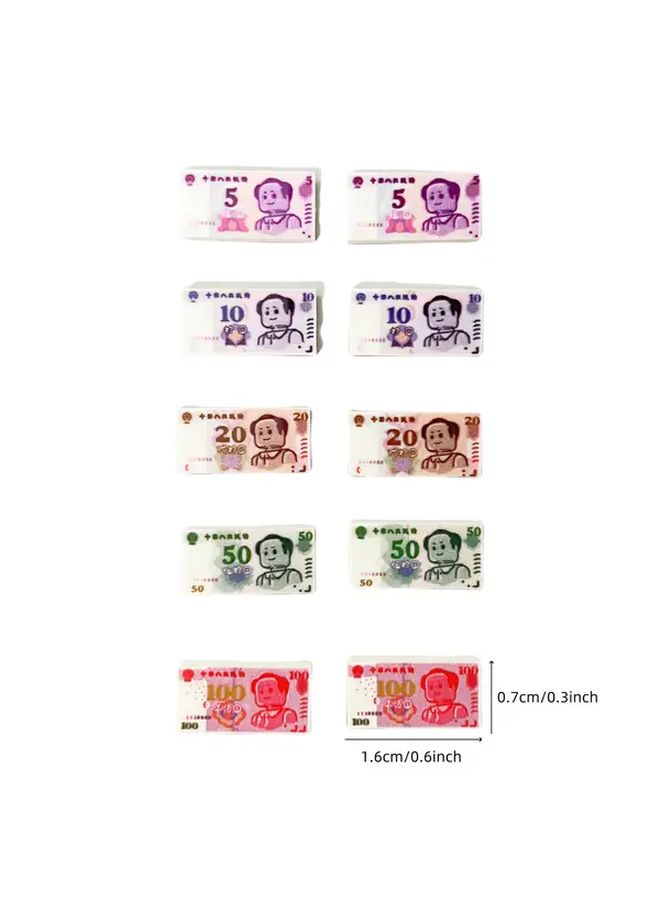 Chinese Yuan Building Blocks Set 10pcs Stackable Toy with Colorful Bricks - Image 2