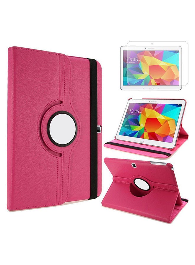 Loquat 360 Rotating Smart Pu Leather Case Cover Samsung Galaxy Tab 4 10.1 T530 u0026 Screen Protector