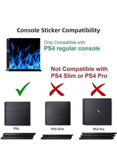 IINE PS4 Console Sticker, Sony PS4 Controller Skins Set, Skin Wrap Decal Sticker PS4 Console, Protective Film Sticker for PS4 Anime , Vinyl Cover Sticker  - Image 2