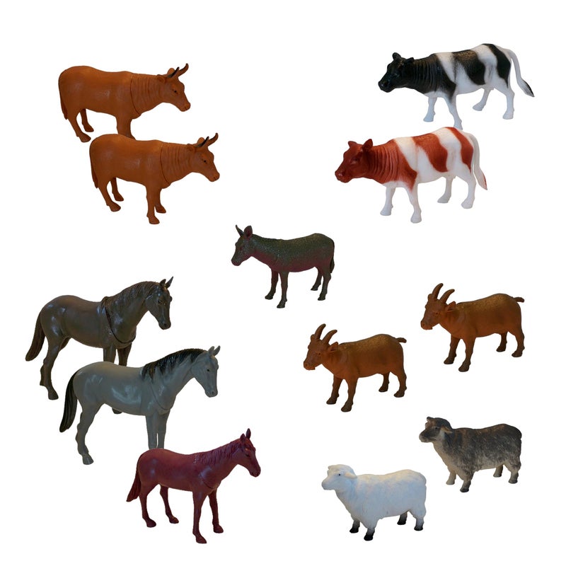 Get Ready Kids Farm Animal Toys 12 Large Plastic Animal Figurines for Toddlers Farm Animals for Kids 15 - Image 2