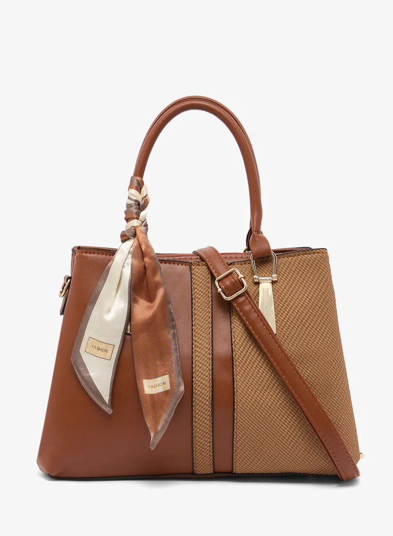 ELLA Top Handle Structured Satchel Bag