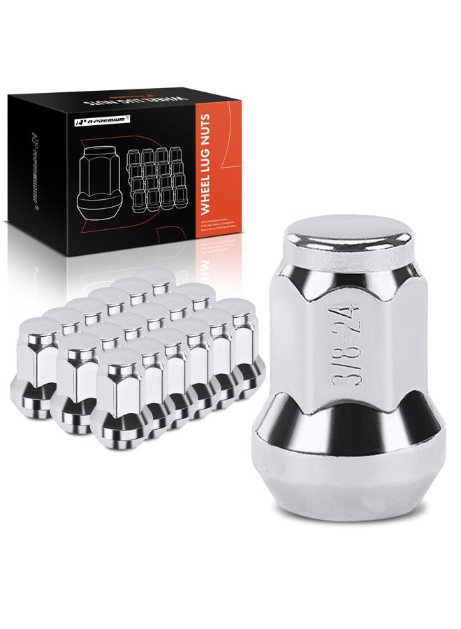 A-Premium Set of 16-PC, 3/8"-24 Wheel Lug Nut Compatible with Polaris Ranger 700 RZR XP 900 RZR S 570 RZR S 800, 1985-2023, 14 mm Hex Size - Image 1