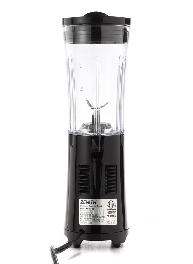 Zenith Portable Blender for Shakes and Smoothies with 14 Oz BPA Free Travel Cup and Lid, Durable Stainless Steel Blades for Powerful Blending Performance, Black (77406) - Image 3
