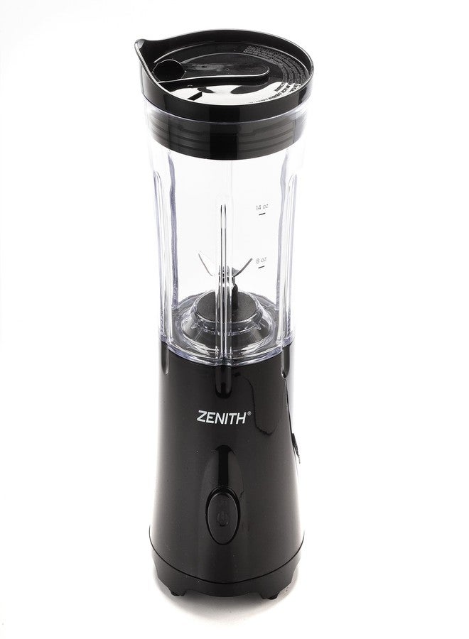 Zenith Portable Blender for Shakes and Smoothies with 14 Oz BPA Free Travel Cup and Lid, Durable Stainless Steel Blades for Powerful Blending Performance, Black (77406) - Image 4