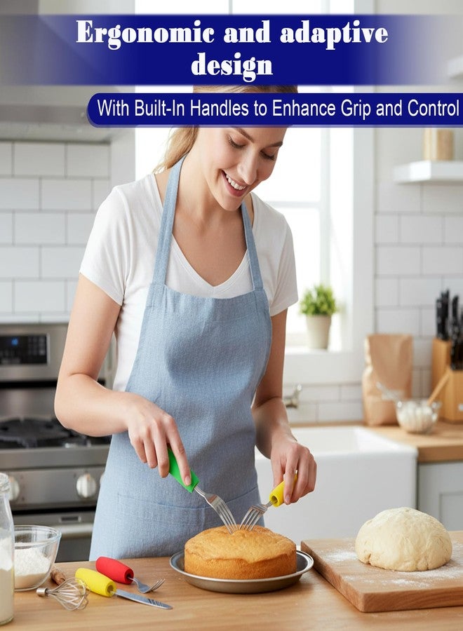 ٨ قطع من أنابيب إسفنجية مانعة للانزلاق لأدوات المائدة، ٤ أحجام، أدوات مائدة مُكيّفة لا تحتاج إلى قص، مُصممة خصيصًا لكبار السن، معدات مُكيّفة مريحة، أدوات مساعدة مُدمجة لأدوات المائدة والأقلام لكبار السن وذوي الاحتياجات الخاصة ومرضى التهاب المفاصل. - Image 5