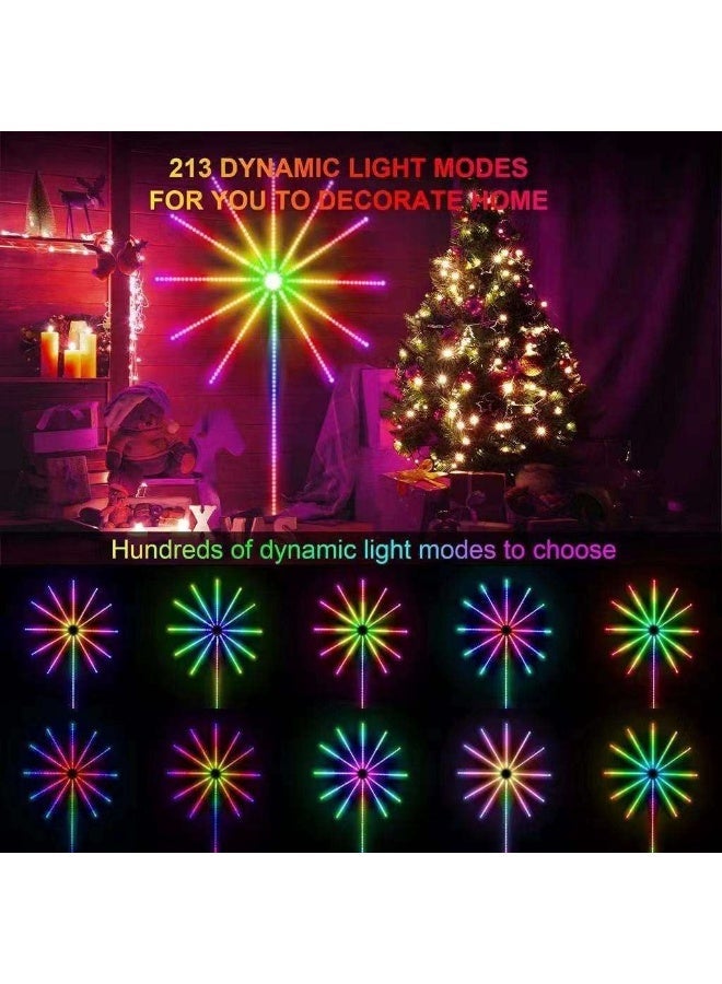 Indoor RGB LED Fireworks Lights with Music Sync – Bluetooth App Control & DIY Dreamcolor IC Effects - Image 4