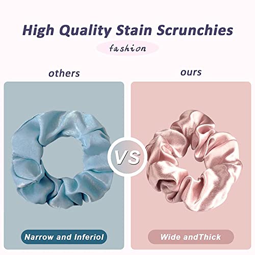 Belicia 6 Pack Satin Hair Bands Soft Elastics Hair Ties Hair Accessories for Women Teenage Girls Ponytail Holders - Image 2