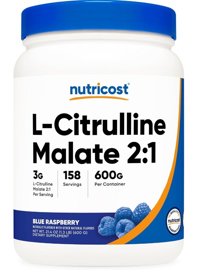 Nutricost مالات L-سيترولين 2:1 (600 جرام) (توت أزرق) - Image 1