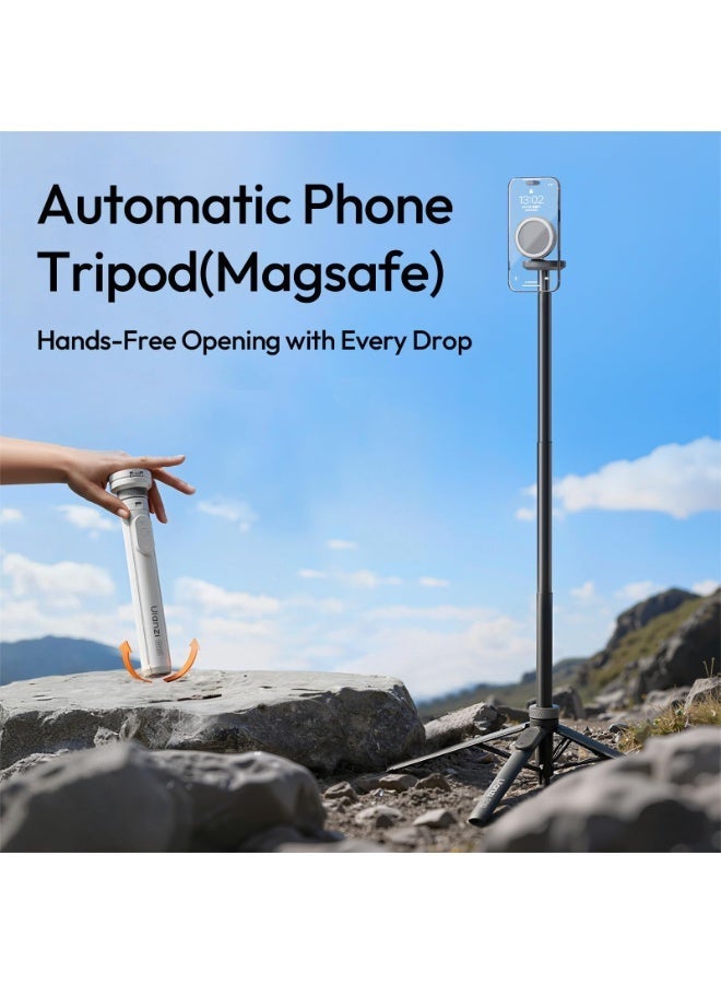 ULANZI Automatic Tripod for iPhone, MT85 Magnetic Phone Tripod, 60'' Extendable Selfie Stick with Remote for Vlogging/Live, Enhanced 4-Leg Phone Holder, Compatible with iPhone 17/16/15/14/13/12 - Image 5