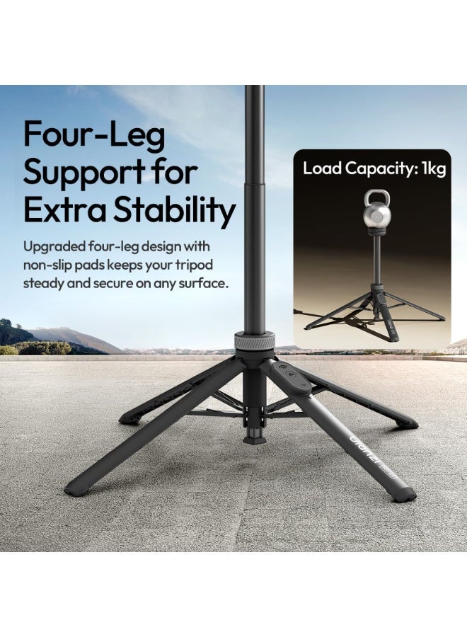 ULANZI Automatic Tripod for iPhone, MT85 Magnetic Phone Tripod, 60'' Extendable Selfie Stick with Remote for Vlogging/Live, Enhanced 4-Leg Phone Holder, Compatible with iPhone 17/16/15/14/13/12 - Image 4