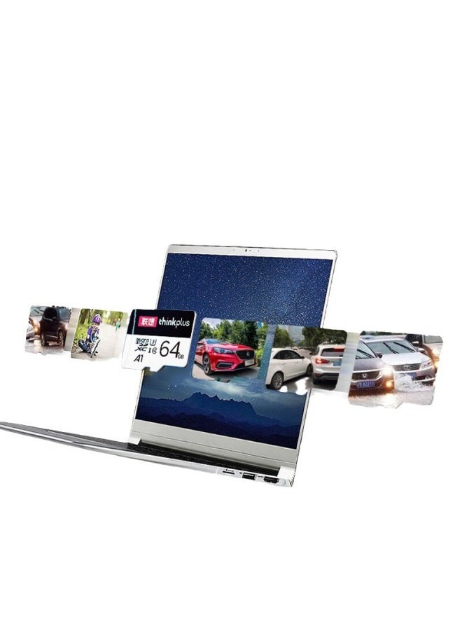 Generic - Genuine Goods Lenovo Memory Card TF Card Storage Card Mobile Phone For Tablet Driving Recorder Computer Universal Monitoring Tf-Color:White-Capacity:64GB - Image 1