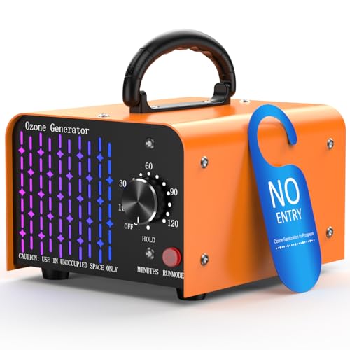 Medvoe 0zone Generator 80000mg - O3 Air Purifier for Home & Car, Ozone Machine Odor Removal for Smoke & Pet (Orange) - Image 1