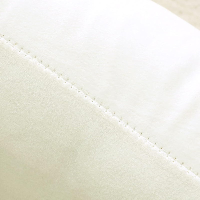 NiNi ALL Decorative Throw Pillow Covers Velvet 28x28 Inch Pack of 2 Cream White Cushion Covers Soft for Couch Sofa Bedroom Living Room Outdoor - Image 4