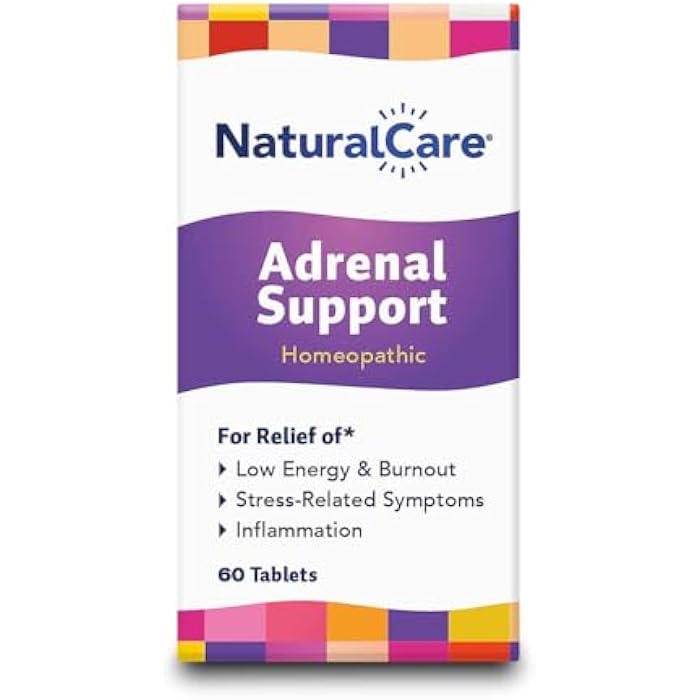 Natra-Bio NaturalCare Adrenal Support, Homeopathic Tablets, 60ct - Image 1
