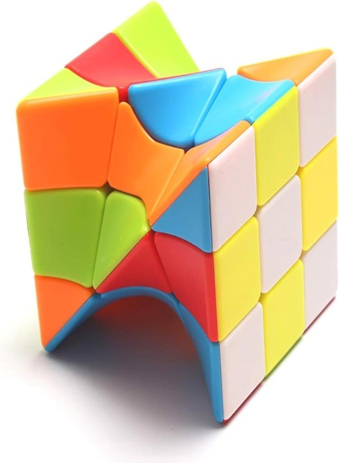 Hawkister 3x3x3 Middle Curve Twisted Magic Cube | Stickerless Twist Shape Mod Speed Cube | 90-Degree Angled Design, Smooth Turning Eco-Friendly ABS Logic Brain Teaser for Kids & Adults - Image 4