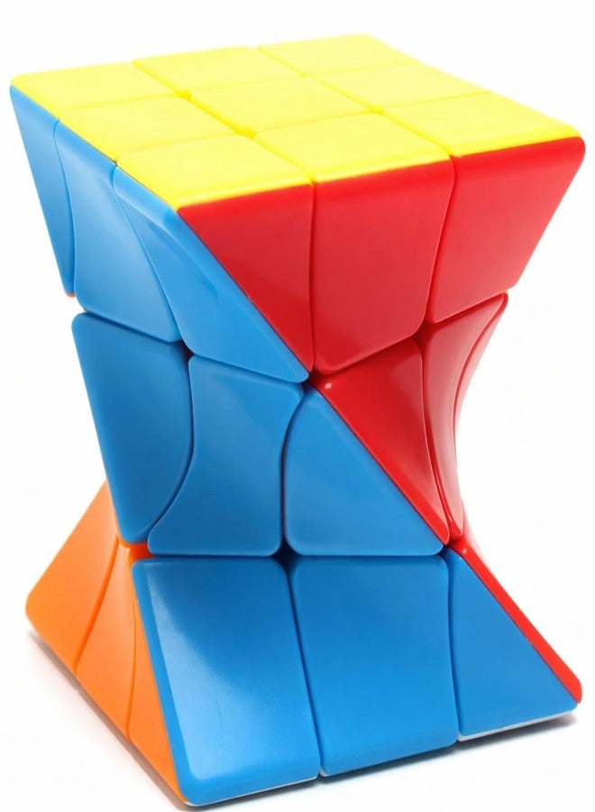 Hawkister 3x3x3 Middle Curve Twisted Magic Cube | Stickerless Twist Shape Mod Speed Cube | 90-Degree Angled Design, Smooth Turning Eco-Friendly ABS Logic Brain Teaser for Kids & Adults - Image 1