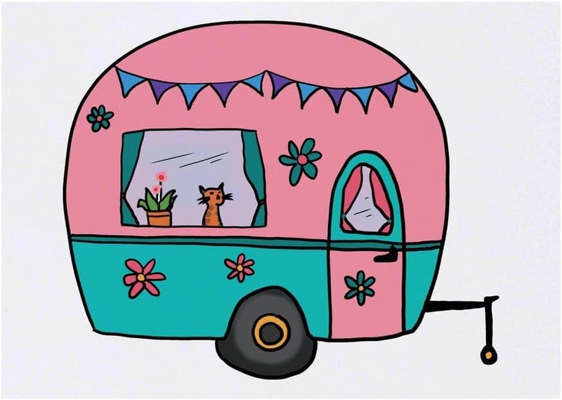 Caravan Fun Temporary Tattoo Water Resistant SkinSafe NonToxic Transfer TO00086057