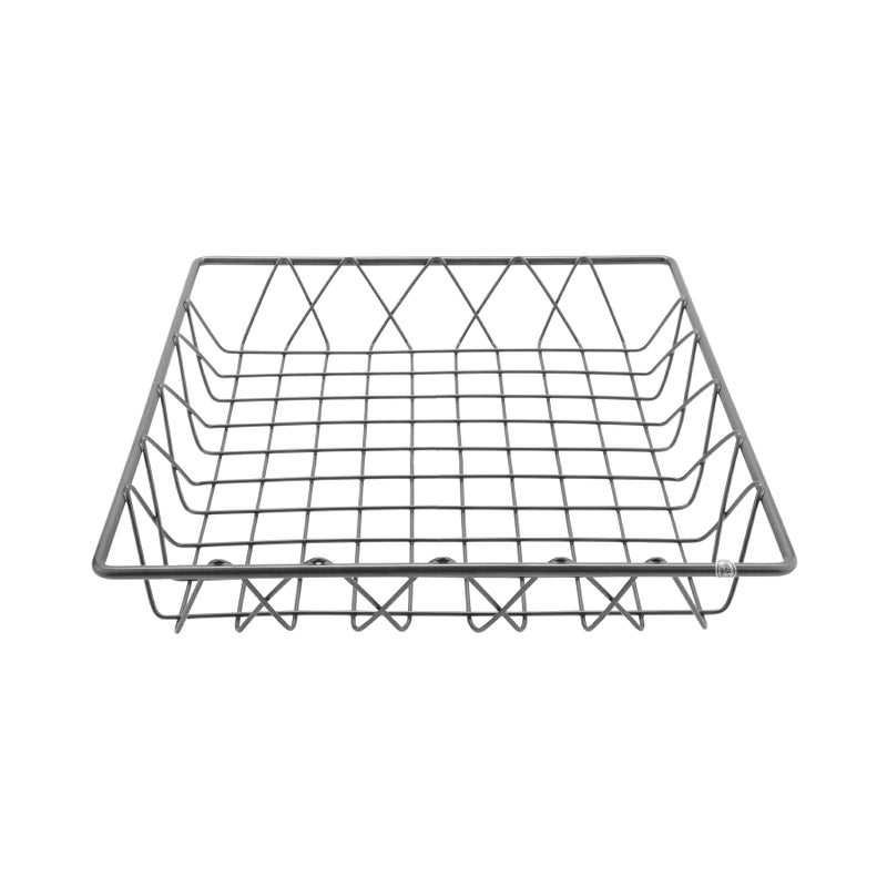 G.E.T. Enterprises G.E.T. Enterprises G.E.T. IR-911 12" Square Wire Basket, 2" Deep, IRON POWDER COATED - Image 1