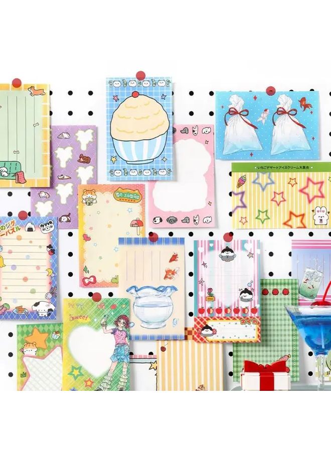 Set Of 4 Ancient Style Notebooks With Tear Off Pages Non Sticky Bright Colors - Image 2