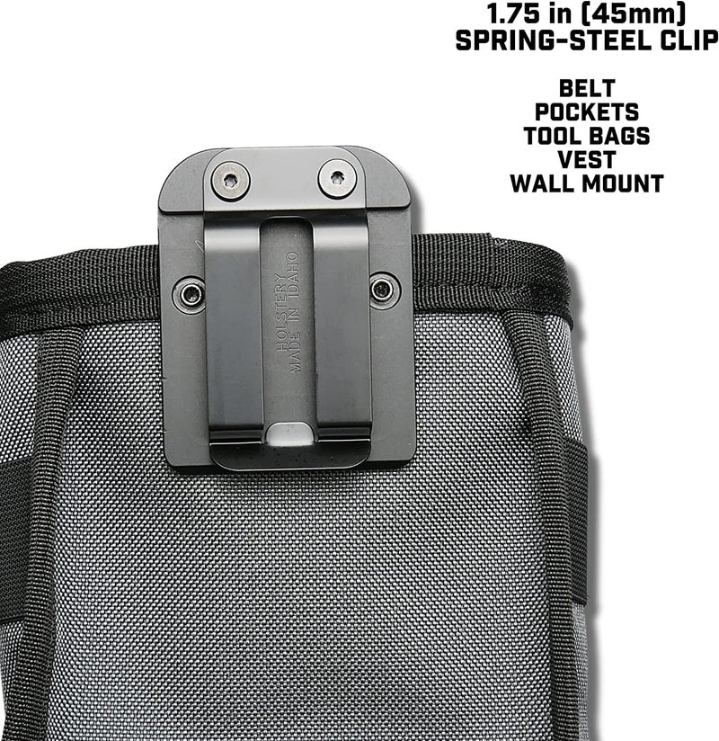 Holstery Joey Pouch PRO | Clip-On Tool Belt Bag for Tools, Screws, and Nails - Great for an Electrician, HVAC Tech, Plumber, Carpenter, Contractor, Handy Man, and Any Tradesperson - Metal Clip - Image 3