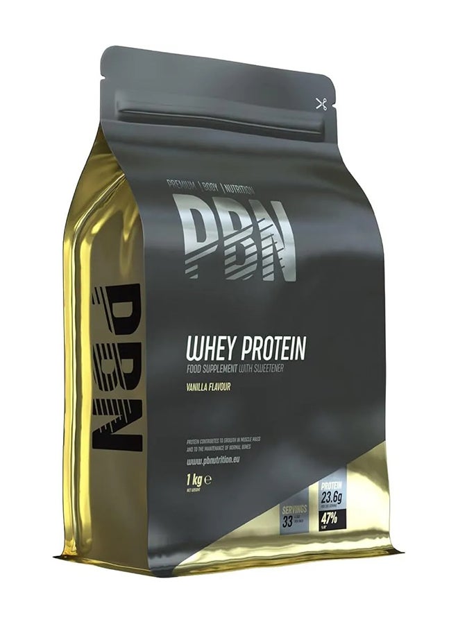 Premium Body Nutrition Whey Protein 1kg Vanilla, New Improved Flavour - Image 1