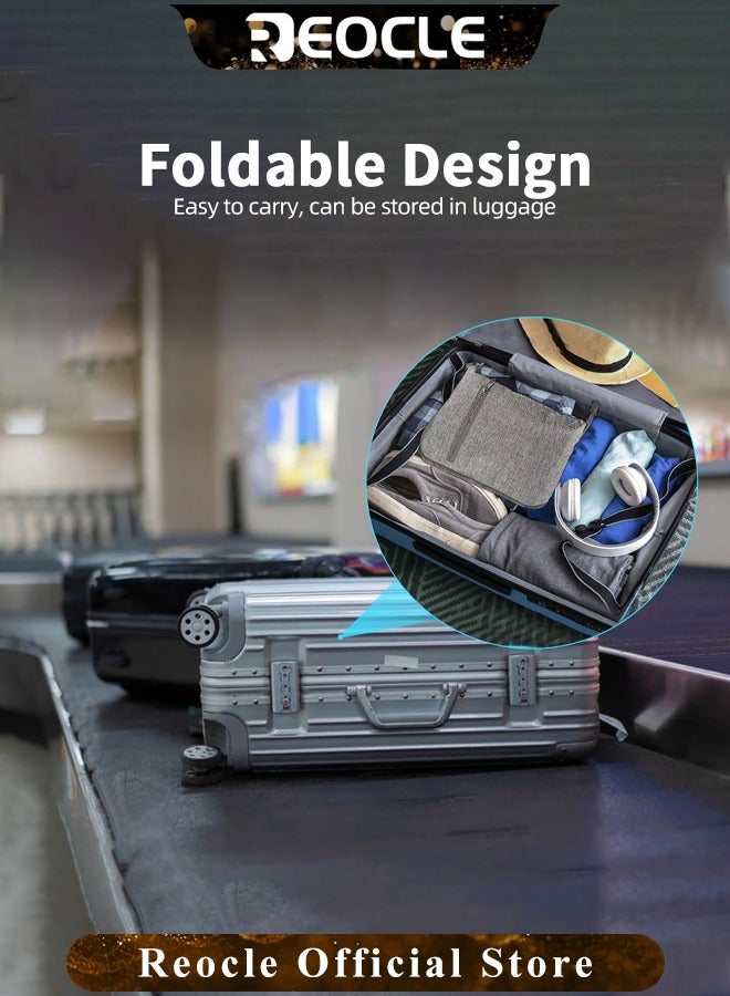 REOCLE Sports Gym Bag Foldable Travel Duffle Bag with Shoes Compartment 65L Waterproof Training Sport Holdall Travel Overnight Weekend Bag for Men and Women - Image 5