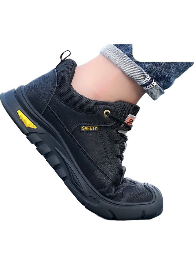 Jingtu Men'S Safety Work Shoes With Steel Toe Cap, Puncture-Resistant, Odor-Resistant, Slip-Resistant, And Wear-Resistant, Model 0253-J, Size 38 - Image 1