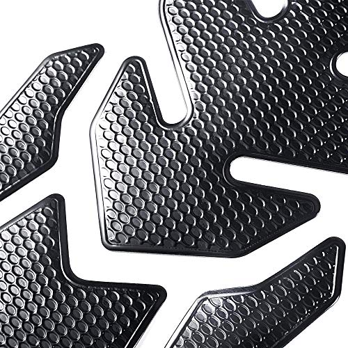 TOMALL حامي خزان الغاز ثلاثي الأبعاد من TOMALL لملصق خزان الدراجة النارية، ملصق مطاطي ناعم، واقي خزان مضاد للانزلاق، ملصق مقاوم للماء، ملصق للدراجة النارية، تزيين معدل (أسود) - Image 4