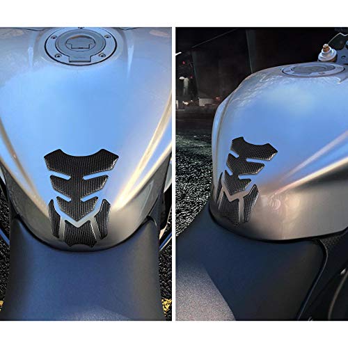TOMALL حامي خزان الغاز ثلاثي الأبعاد من TOMALL لملصق خزان الدراجة النارية، ملصق مطاطي ناعم، واقي خزان مضاد للانزلاق، ملصق مقاوم للماء، ملصق للدراجة النارية، تزيين معدل (أسود) - Image 5